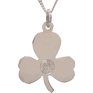 White gold shamrock necklace hotsell