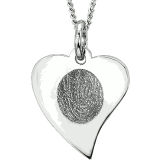 Flat outlet heart pendant