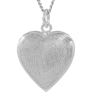 Front image of Sterling Silver Classic Heart Keepsake (Urn)