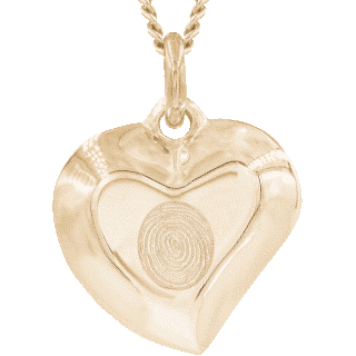 Front image of Yellow Gold Signature Heart Pendant