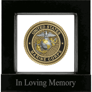Front image of United States Marine Corps Medallion