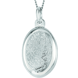 Front image of Sterling Silver Oval Keepsake (Urn)