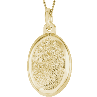 Yellow Gold Oval Keepsake (Urn)