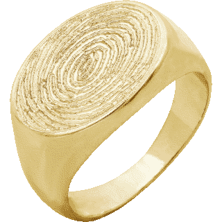 Front image of Yellow Gold Medium Signet Ring