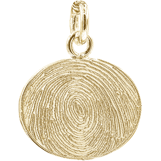 Yellow Gold Oval Disc
