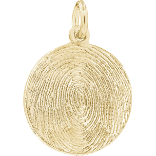 Front image of Yellow Gold Circle Keepsake (Urn)