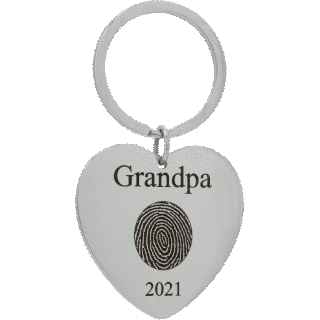 Legacy Touch Stainless Steel Fingerprint Keychain