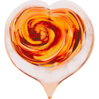 Front image of Serenity Swirl Heart