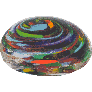 Front image of Serenity Swirl Paperweight
