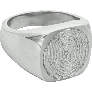 Front image of Sterling Silver Large Signet Ring
