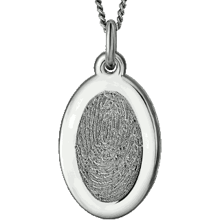 Stainless Steel Oval Pendant