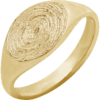 Front image of Yellow Gold Small Signet Ring