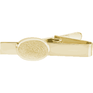 Front image of Yellow Gold Tie Clip