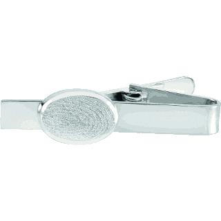 Front image of White Gold Tie Clip