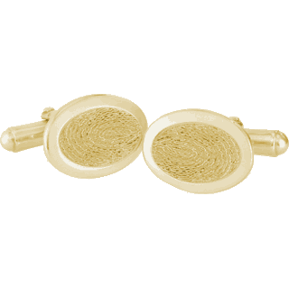 Front image of Yellow Gold Cuff Links