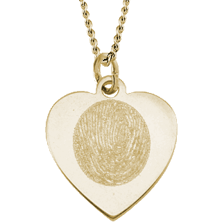 Front image of Yellow Gold Classic Heart Pendant