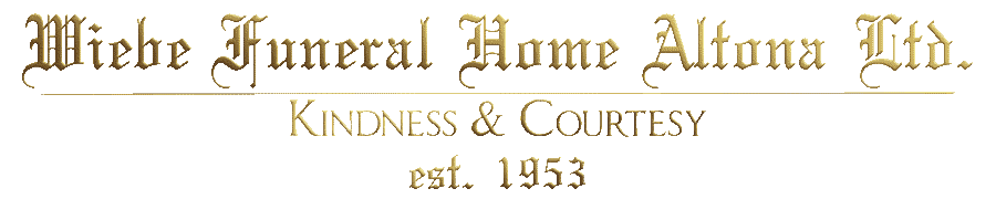 Wiebe Funeral Home Altona Ltd.