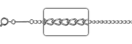 Stainless steel curb chain with zoom