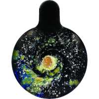 Galaxy pendant with planet